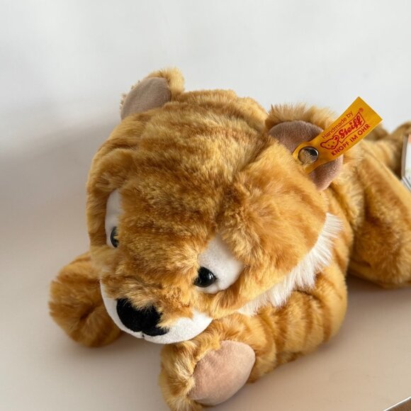 New soft Steiff 067600 Soft Cuddly Friends Toni Tiger Cub 12" floppy‎ cuddly NWT - Picture 12 of 12